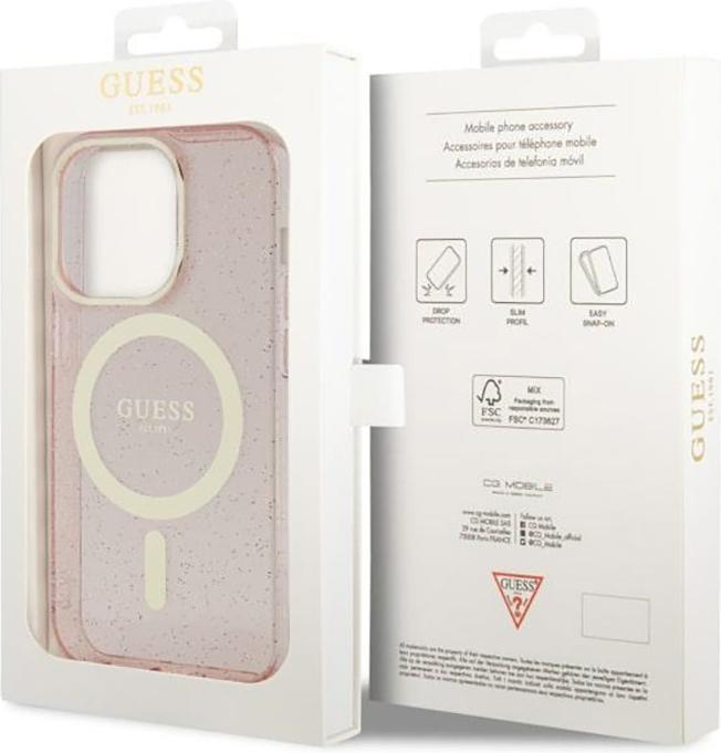 Image du produit Guess iPhone 14 Pro 6.1 hardcase paillettes or MagSafe (Apple iPhone 14 Pro)