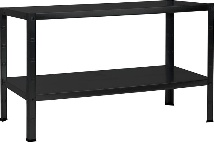 Schulte Regalwelt Steck-Grundregal Schulte schwarz strukturiert 430x1000x400 mm 2 Bden Tragkraft 130 kg