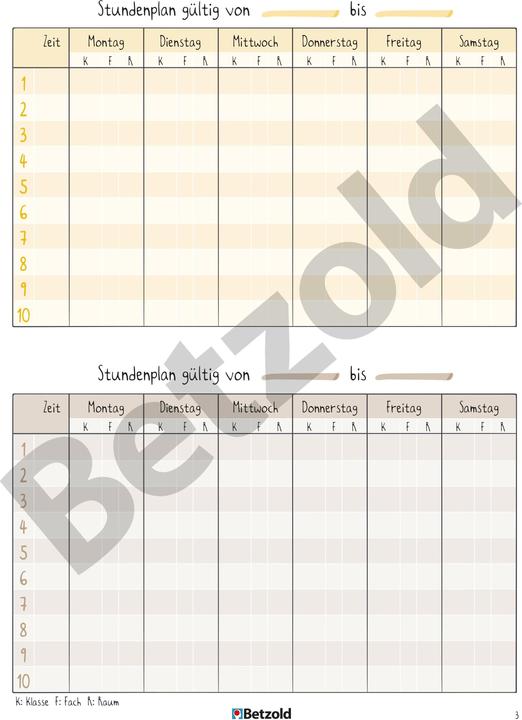 Produktbild Betzold Referendariats-Planer, DIN A4 plus (Harter Einband)