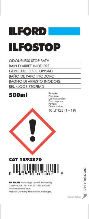 Produktbild Ilford Ilfostop (Stoppbad)
