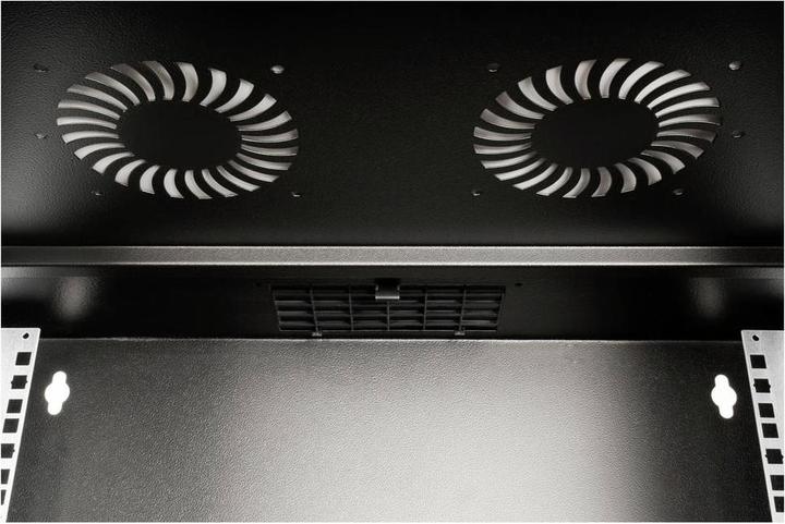 Actual product image Digitus 19" 7U wall-mounted housing, SOHO PRO 370 x 540 x 400 mm, black (7 RU, 19 inch rack)