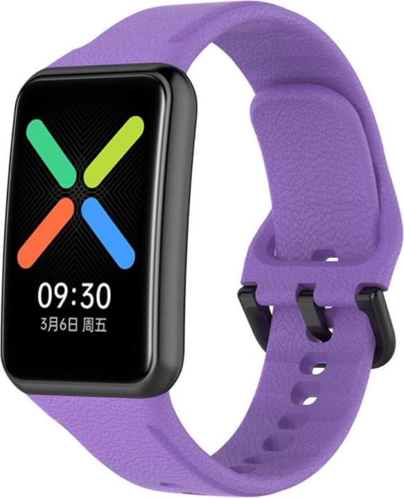 Image du produit Cover-Discount OPPO Watch Free - Bracelet de remplacement en silicone violet (Silicone)