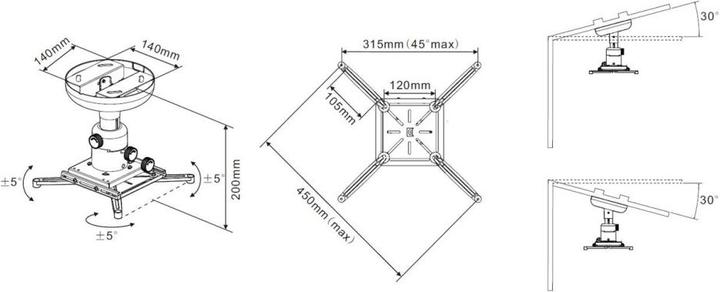 Produktbild Hagor Halterung (Decke)