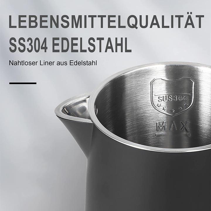 Produktbild Sonifer 0,8l Edelstahl Wasserkocher Glaenzend Schwarz