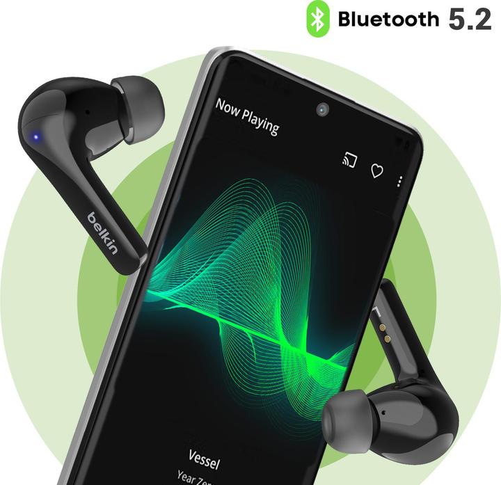 Image du produit Belkin Écouteurs SOUNDFORM Motion True Wireless (ANC, 9.90 h, Sans fil)