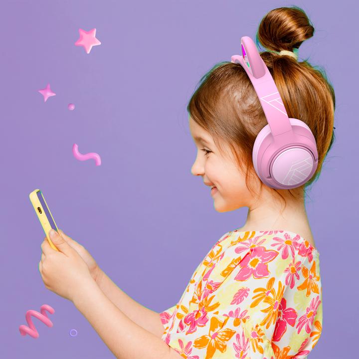 Actual product image PowerLocus Bobo Bluetooth-Kinderkopfhörer pink