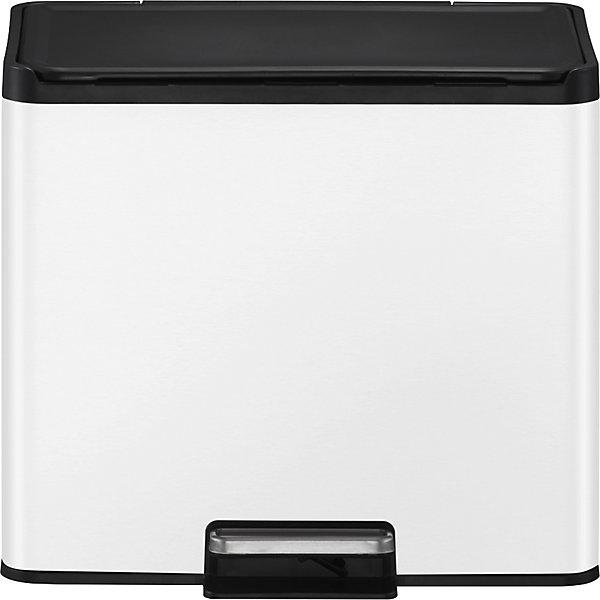 Image du produit EKO Poubelle à pédale Casa III blanc 15+15L (30 l)