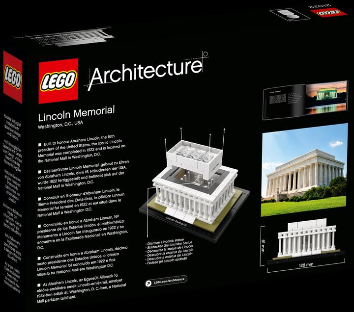 Actual product image LEGO Architecture Lincoln Memorial (21022, LEGO Architecture)
