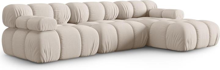 Image du produit Micadoni Canapé D'Angle Droit Modulaire, "Bellis", 4 Places, 282x155x70Fabriqué en Europe (Canapé d'angle)