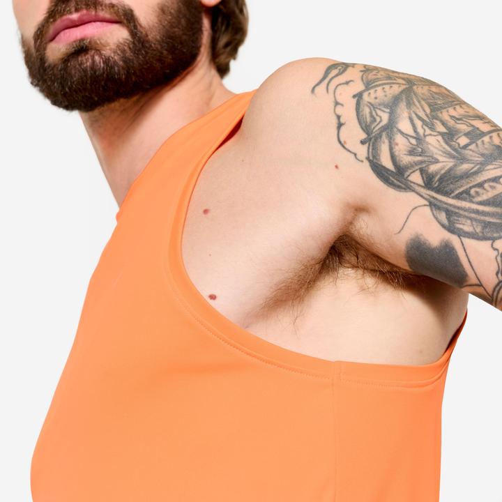 Actual product image Domyos Tank Top Herren atmungsaktiv - orange (XXL)