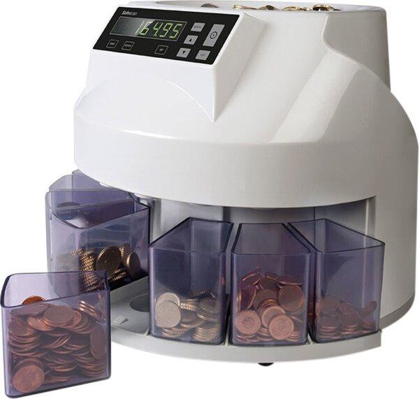 Produktbild Safescan Münzzähler u. Sortierer 1250, zählt und sortiert 220 Münzen/Minute, grau (Münzzähler)