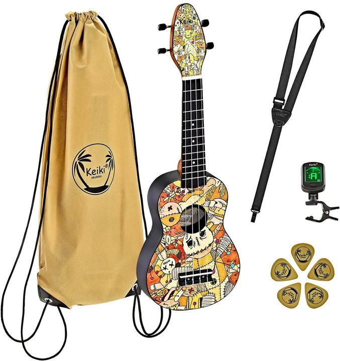 Keiki Designer Ukulele Starter Set (Acoustique, Soprano)