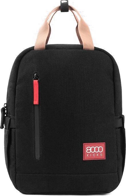 8000kicks Rucksack Schwarz klein (15 l)