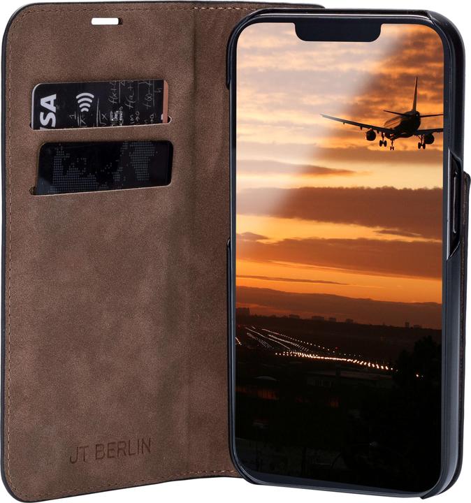 Produktbild JT Berlin Echtleder BookCase Tegel (Apple iPhone 16)