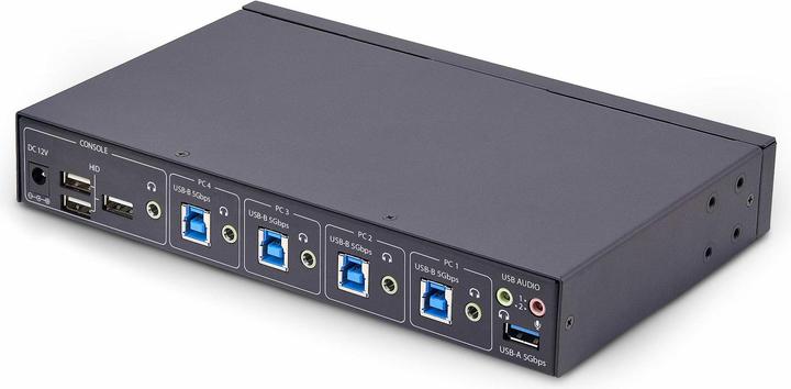Immagine prodotto StarTech COM Commutatore KM a 4 porte con roaming del mouse Commutatore USB 3.0 Commutatore per tastiera e