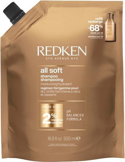 All Soft Shampoo Refill Pouch (500 ml, Liquid shampoo)