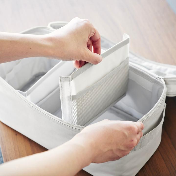 Actual product image Yamazaki Storage bag with dividers TOWER (8 l)