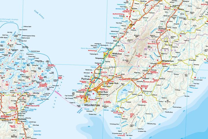 Produktbild Landkarte Neuseeland, Nordinsel 1:550.000