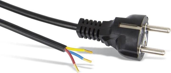 Produktbild Goobay Schutzkontaktkabel zum Konfektionieren, 1,5 m, Schwarz (1.50 m)