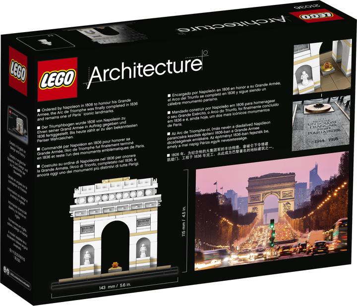 Immagine prodotto LEGO L'Arco di Trionfo (21036, LEGO Architecture)