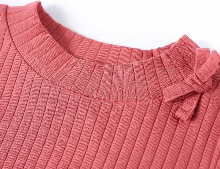 Image du produit VidaXL T-shirt manches longues enfant rose ancien 116,Composition : 95% coton. 5 (116)