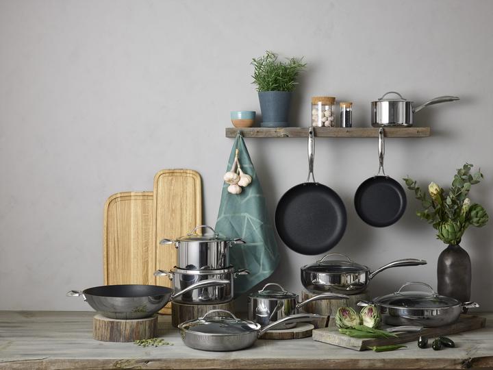 Actual product image Scanpan HaptIQ sauteerpan met glasdeksel 32 cm (32 cm, Stainless steel)