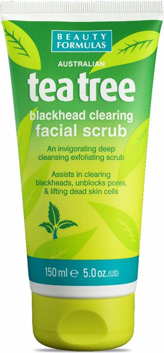 Beauty Formulas Tea Treeackhead Peeling Facial Scrub Cleansing Face Scrub 150Ml (Peeling, 150 ml)