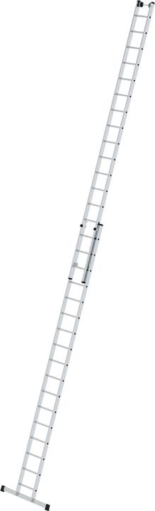 Produktbild Günzburger Sprossen-Schiebeleiter mit Standard-Traverse 2x17 Sprossen (Regalleiter, 3 cm)