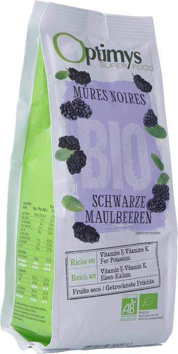 Produktbild Optimys schwarze Maulbeeren Bio (180g) (190 g)