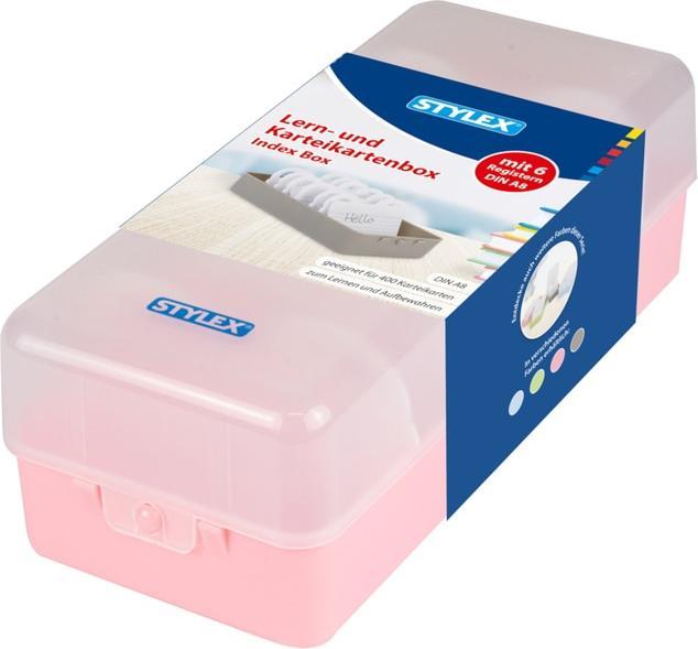 Productafbeelding Stylex Leren en flashcard box (A8)