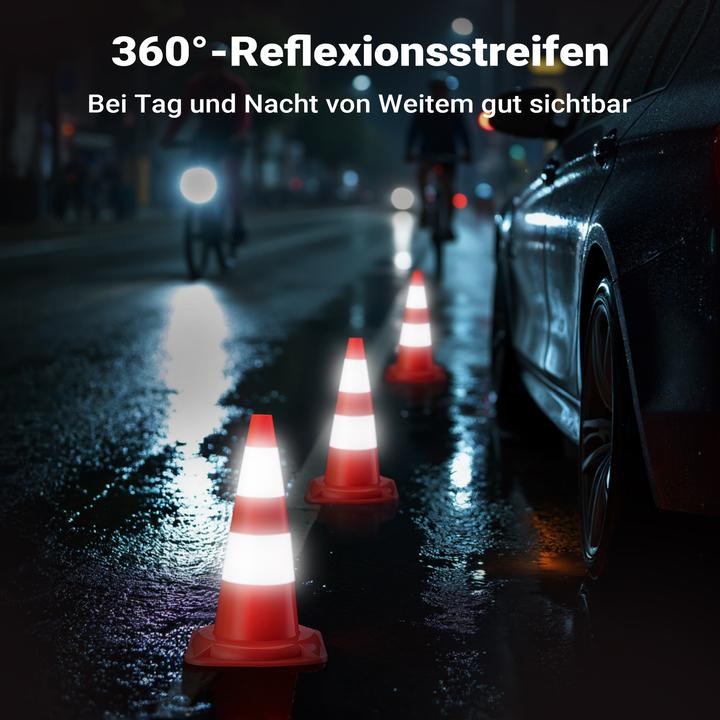 Actual product image Wiltec Traffic cone 50cm traffic cone road pylon warning cone PVC warning cone