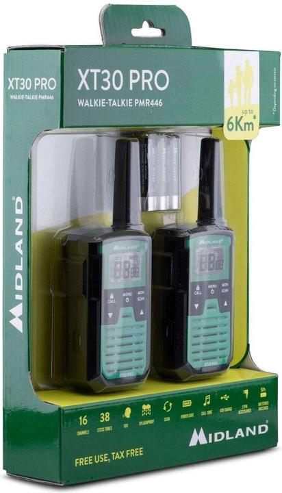 Actual product image Midland XT30 PRO - Portofoonset - Walkie Talkie - PMR446 - Set van 2 stuks - C1463 (6 km)