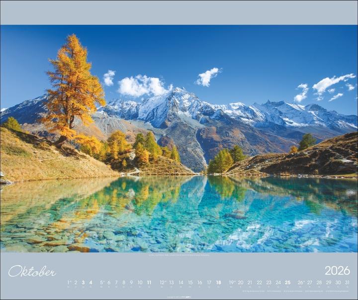 Produktbild Alpen im Licht Kalender 2026 (55 x 46 cm, Deutsch)