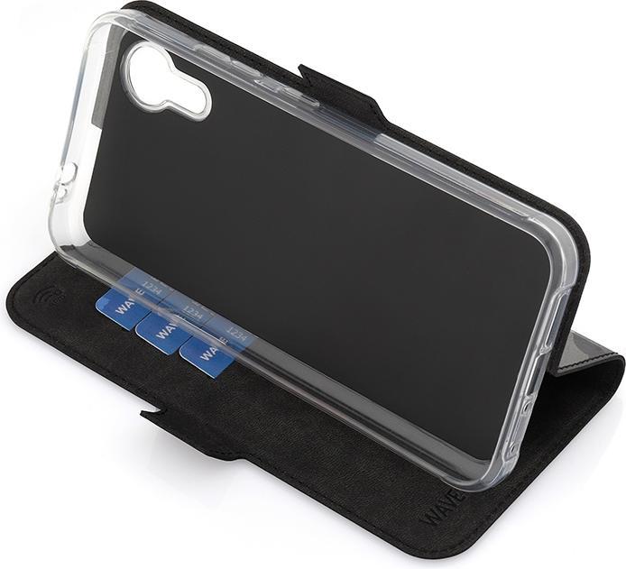 Image du produit Wave BookCase -suojakuori, Samsung Galaxy XCover7, musta (Samsung Galaxy Xcover 7)