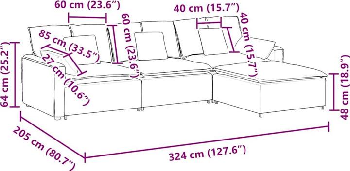 Produktbild VidaXL Randolf (Modular Sofa)
