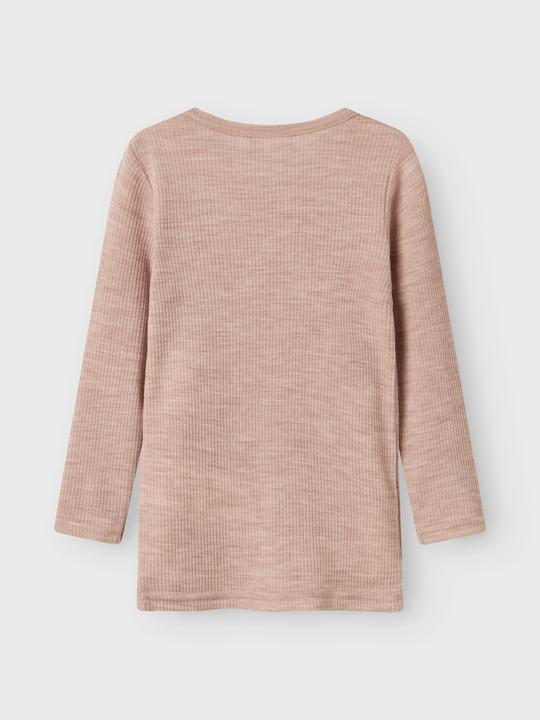 Actual product image Name it Nmnwax Wool Rib Ls Top Noos (122)