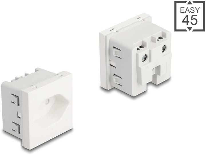 Produktbild Delock Easy 45 Schutzkontakt-Steckdose T13 Schweiz 45 x 45 m
