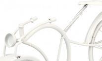 Giftdecor Schmiedeeisen Fahrraduhr weiss 19,5cm (195 mm)