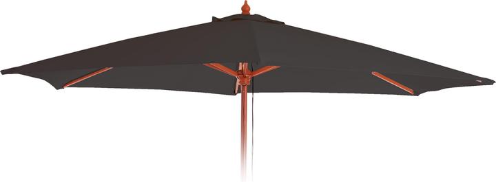 Produktbild Mendler Ersatz-Bezug für Sonnenschirm Florida, Sonnenschirmbezug Ersatzbezug, Ø 3m Polyester 6kg - anthrazit (2.90 m)