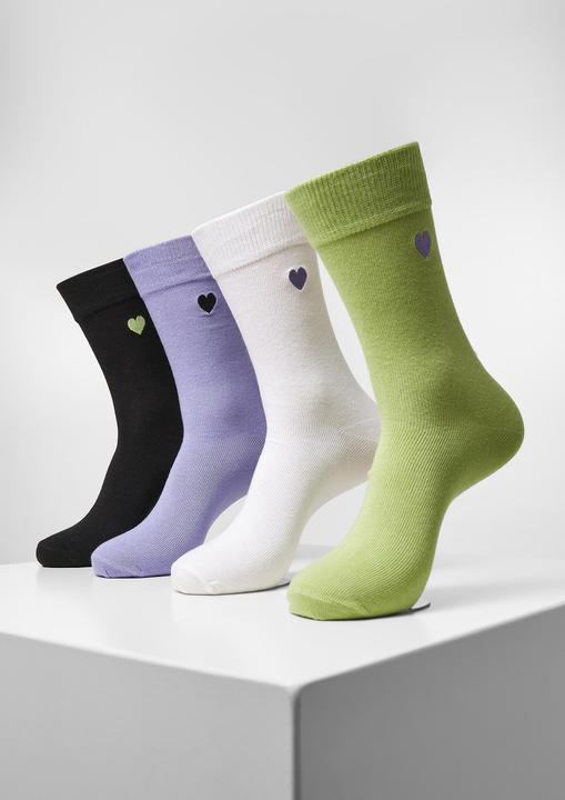 Immagine prodotto Urban Classics Calzini cuore 4-Pack (confezione da 4, 35 - 38)