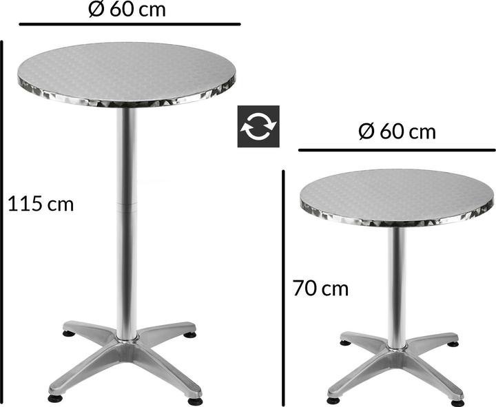 Produktbild Casaria Stehtisch (60 x 60 x 110 cm)