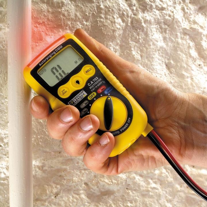 Image du produit Chauvin Arnoux Multimètre de poche C.A 703 Calibr (CAT IV 600V, CAT III 1000V)