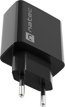 Immagine prodotto Genesis Natec ładowarka Sieciowa Ribera USB-A + USB-C 20w Power Delivery Czarna Nuc-2062 (20 W)