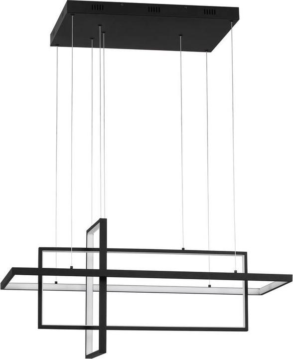 Nova Luce CLEA LED Pendelleuchte Schwarz 59W Steuerbare Lichtfarbe 80x38x120cm dimmbar 9756719