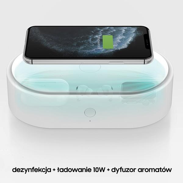 Actual product image Uniq LYFRO Air Capsule sterylizator UVC z lad. indukcyjna 10W bialywhite