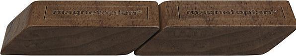 Image du produit kaiserkraft Plots magnétiques en bois design, lot de 4, L x l x h 60 x 20 x 13 mm, marron (4 x)