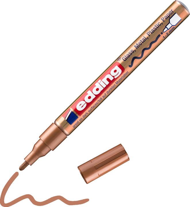 Immagine prodotto Edding 751 Marcatore a vernice lucida (Rame, 2 mm, 1 x)