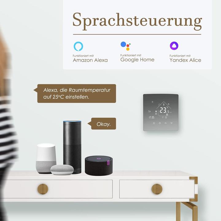 Immagine prodotto Beok controls Termostato per riscaldamento elettrico, 1pc WIFI