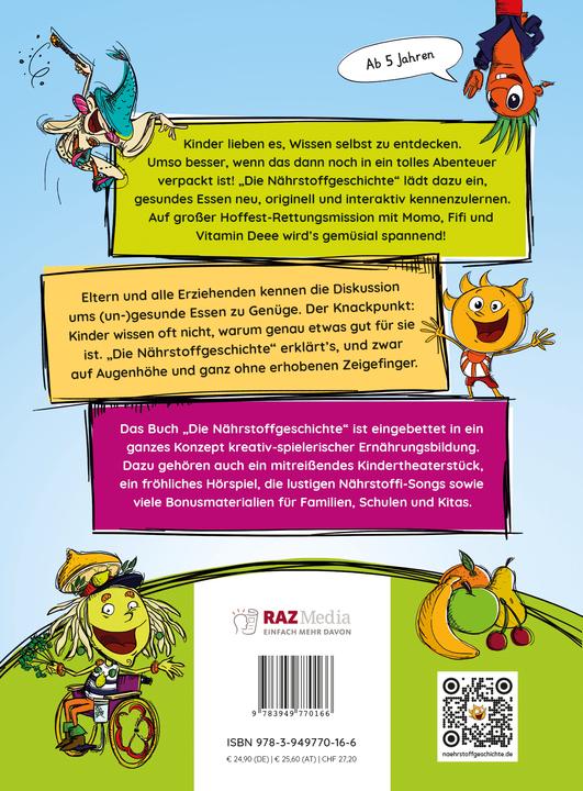 Immagine prodotto Die Nährstoffgeschichte. Begeistert Kinder für gemüsiale Superkräfte! (Tedesco, Maren Bucec, 2024)