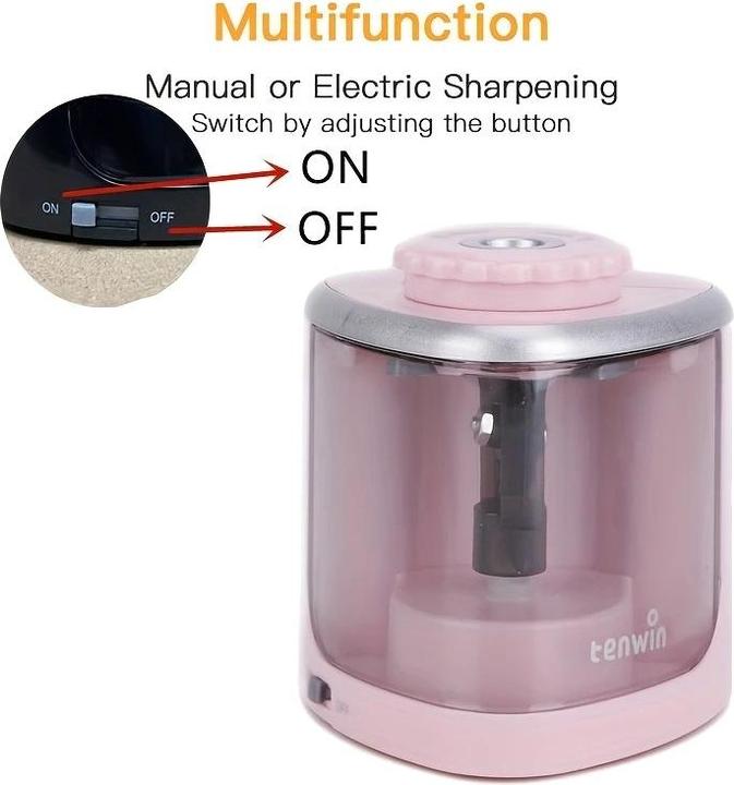 Immagine prodotto ASMI Elektrischer Bleistiftspitzer Pink